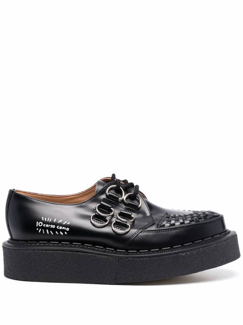 George Cox x 10 Corso Como D-ring embellished creepers - Black von George Cox