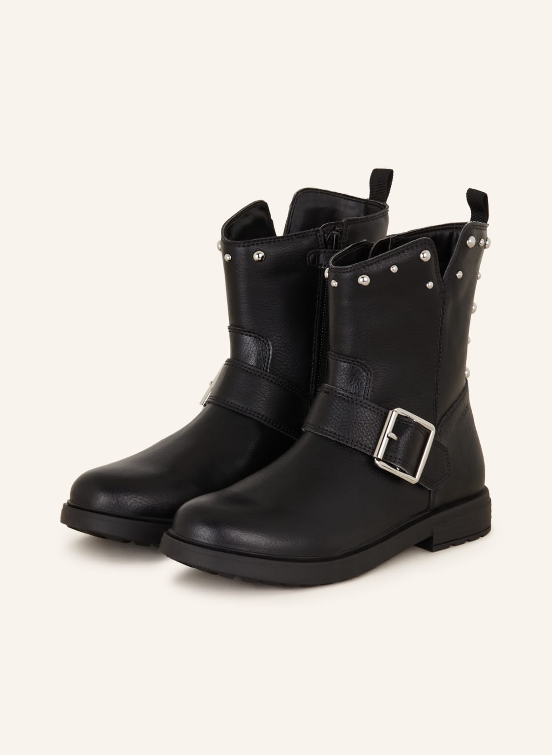 Geox Biker Boots J Eclair schwarz Geox Biker Boots J Eclair schwarz von Geox