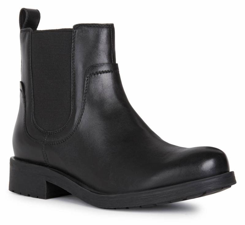 Geox Chelseaboots »D RAWELLE«, Blockabsatz, Stiefelette mit Stretcheinsatz von Geox