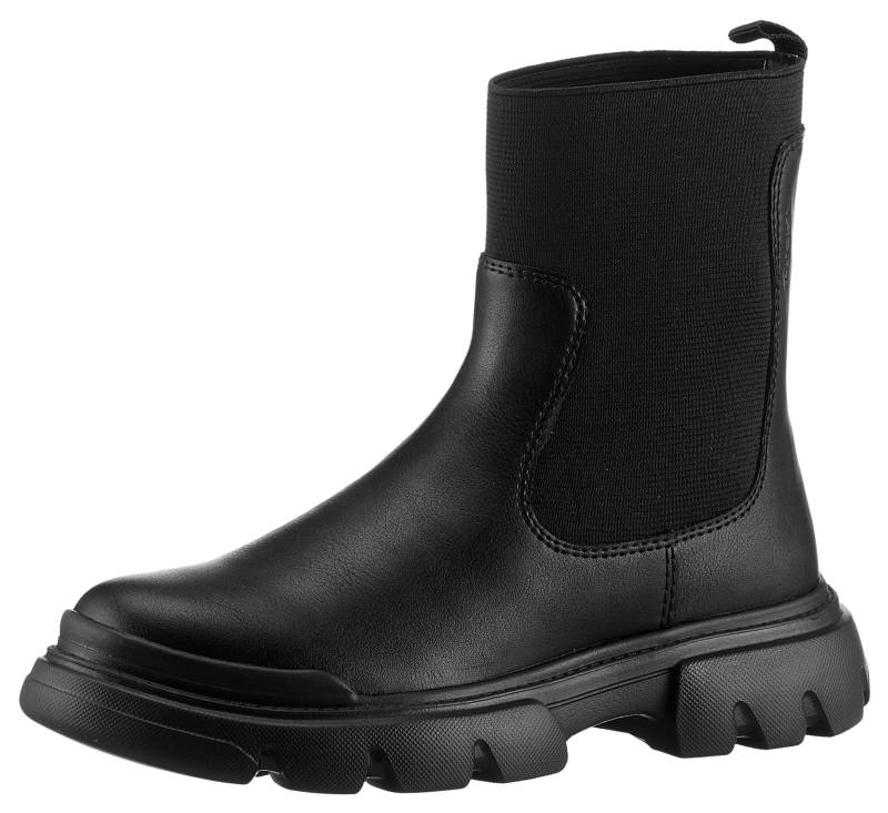 Geox Chelseaboots »J JUNETTE GIRL C«, Plateaustiefel, Schlupfstiefel, Winterstiefel mit Blockabsatz von Geox