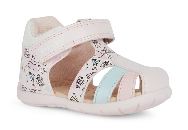 Geox Lauflernschuh »B ELTHAN GIRL D«, Sandale, Klettschuh, Babyschuh mit weichem Lederfussbett von Geox