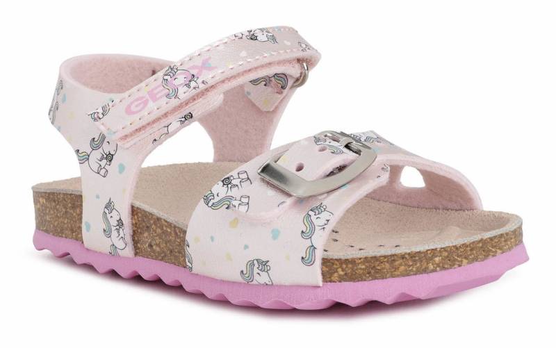 Geox Sandale »B SANDAL CHALKI GIRL«, Sommerschuh, Klettschuh, Riemchensandale, mit allover Print von Geox