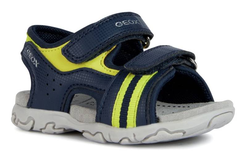 Geox Sandale »B SANDAL FLAFFEE BOY«, Sommerschuh, Klettschuh, Sandalette, mit neonfarbenem Textilband von Geox