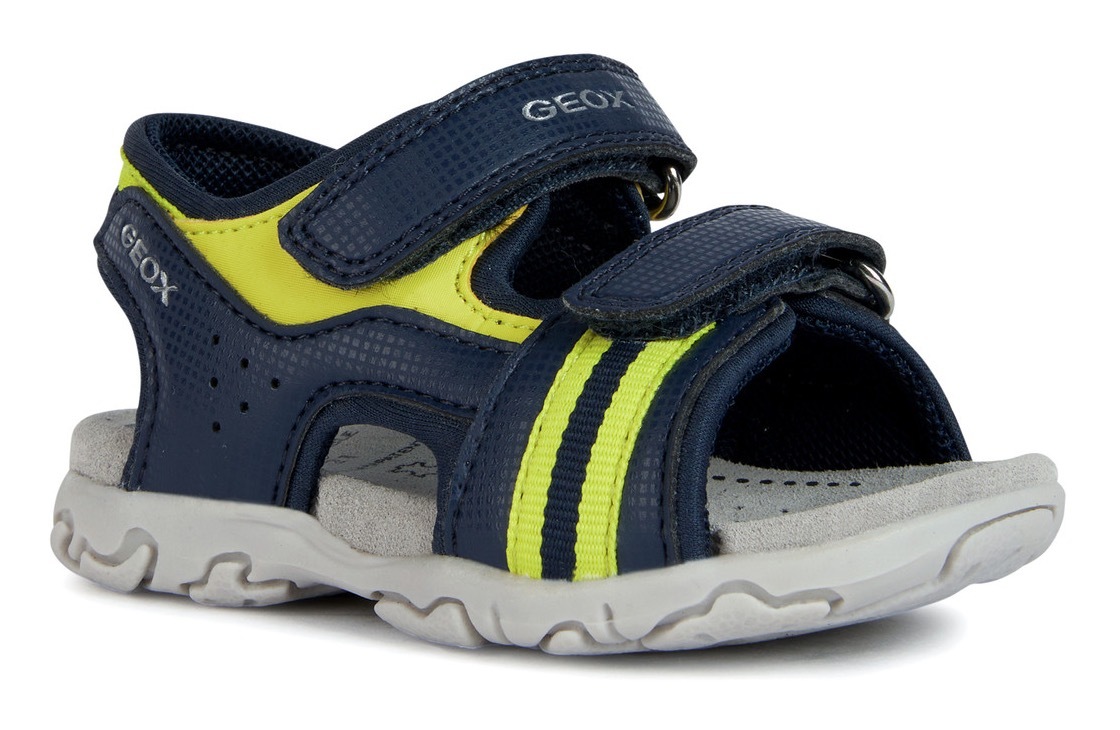 Geox Sandale »B SANDAL FLAFFEE BOY«, Sommerschuh, Klettschuh, Sandalette, mit neonfarbenem Textilband Geox Sandale »B SANDAL FLAFFEE BOY«, Sommerschuh, Klettschuh, Sandalette, mit neonfarbenem Textilband von Geox