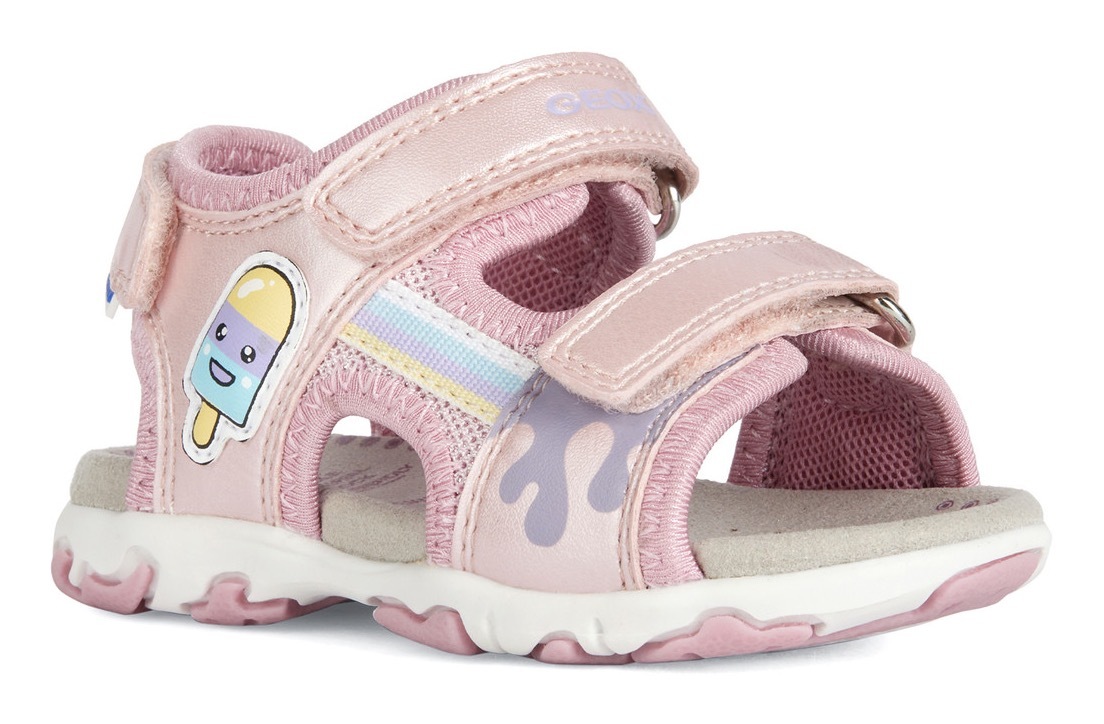 Geox Sandale »B SANDAL FLAFFEE GIR«, Sommerschuh, Klettschuh, Sandalette, mit pastellfarbenem Eis-Motiv Geox Sandale »B SANDAL FLAFFEE GIR«, Sommerschuh, Klettschuh, Sandalette, mit pastellfarbenem Eis-Motiv von Geox