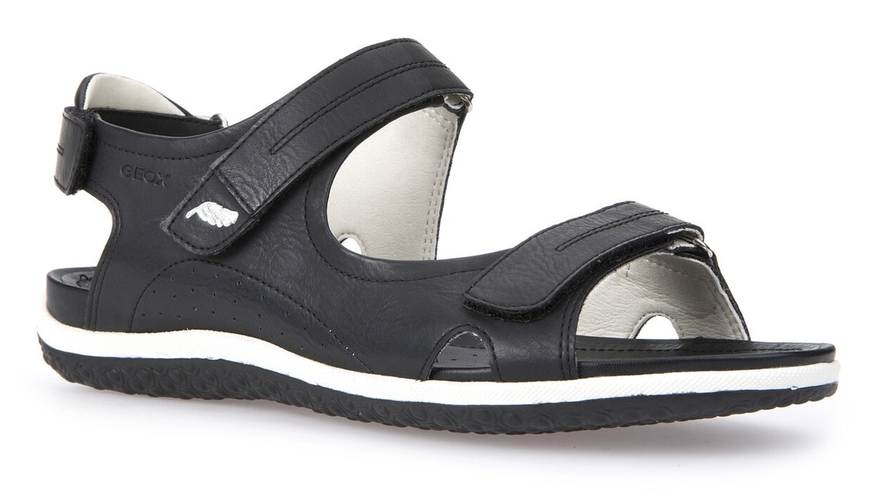 Geox Sandale »D SANDAL VEGA«, Sommerschuh, Sandalette, Klettschuh, mit Lederinnensohle von Geox