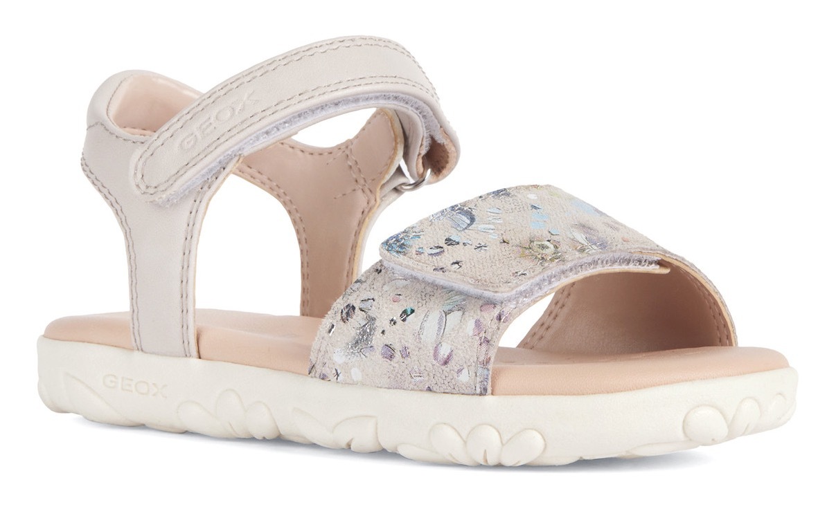 Geox Sandale »J SANDAL HAITI GIRL«, Sommerschuh, Klettschuh, Sandalette, mit Fantasy-Print von Geox