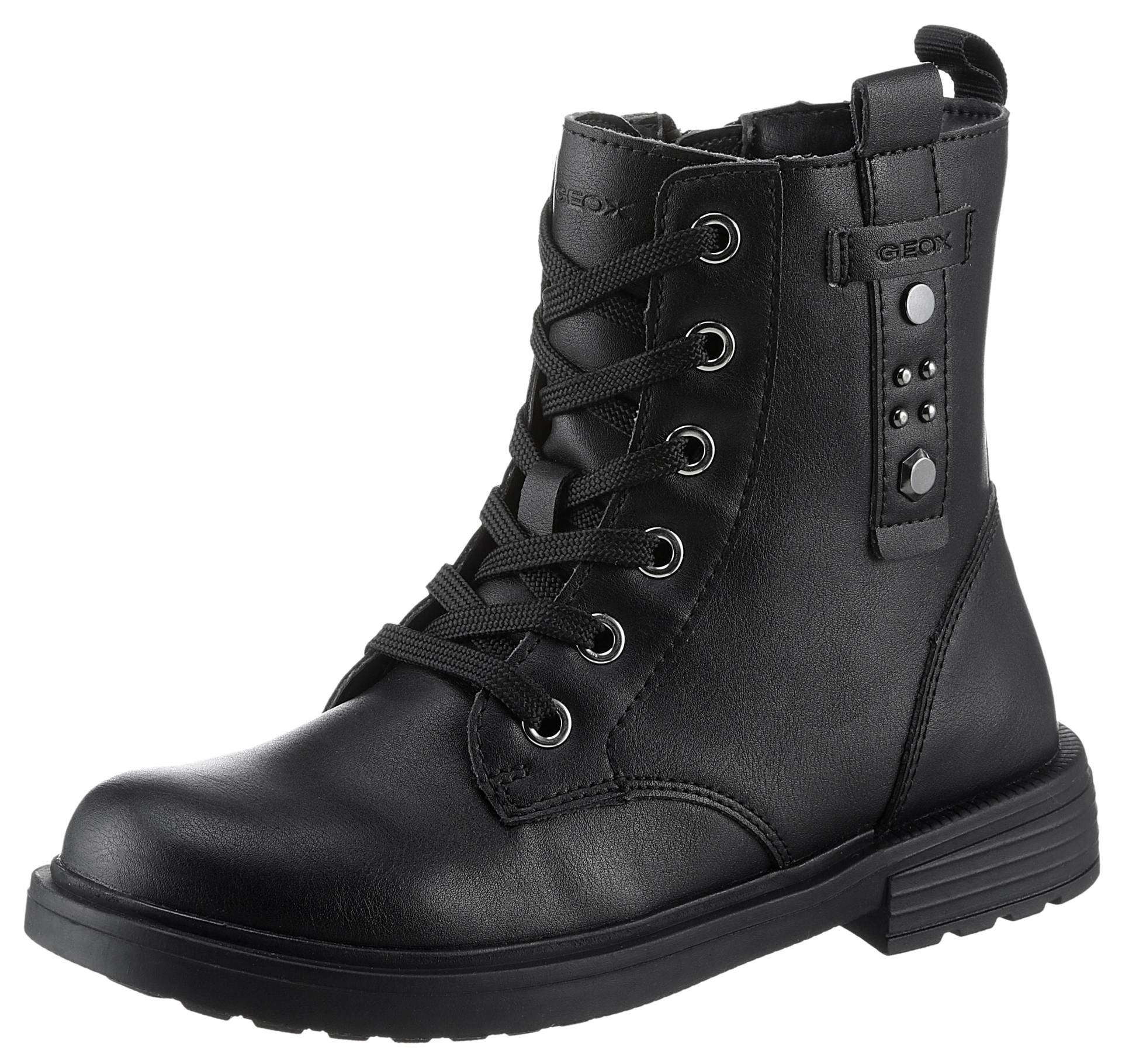 Geox Schnürboots »J ECLAIR GIRL M«, Bikerboots, Winterstiefel, Boots mit modischem Blockabsatz Geox Schnürboots »J ECLAIR GIRL M«, Bikerboots, Winterstiefel, Boots mit modischem Blockabsatz von Geox