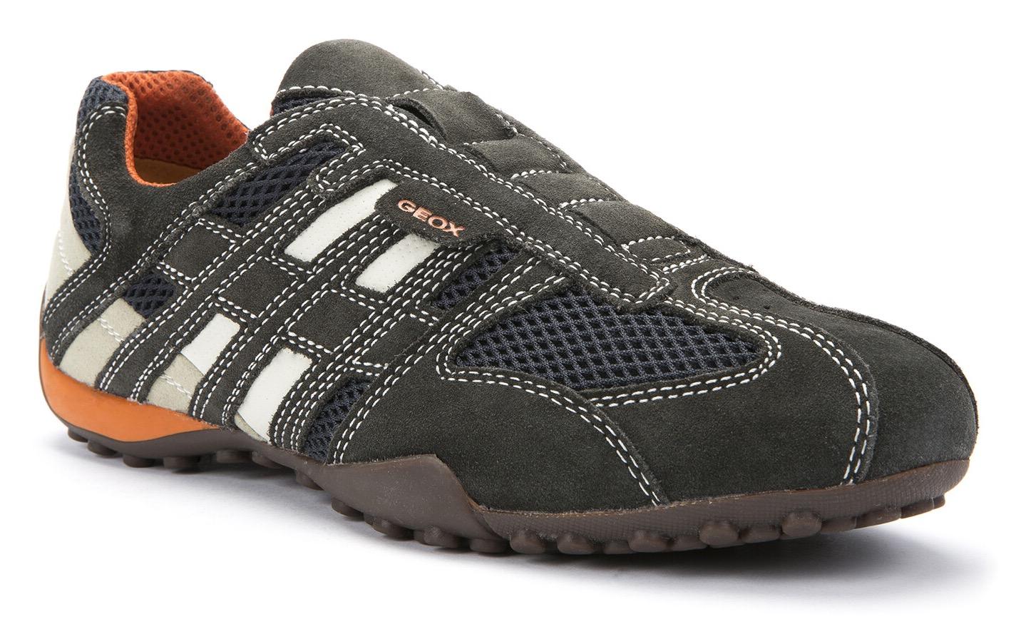 Geox Slip-On Sneaker »UOMO SNAKE«, Slipper, Freizeitschuh mit Ziernähten und mit Geox Spezial Membrane von Geox