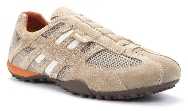 Geox Slip-On Sneaker »UOMO SNAKE«, Slipper, Freizeitschuh mit Ziernähten und mit Geox Spezial Membrane von Geox