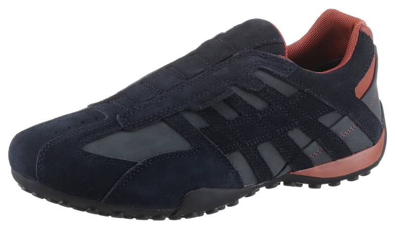 Geox Slip-On Sneaker »UOMO SNAKE B«, Freizeitschuh, Halbschuh, Schnürschuh im Material-Mix von Geox