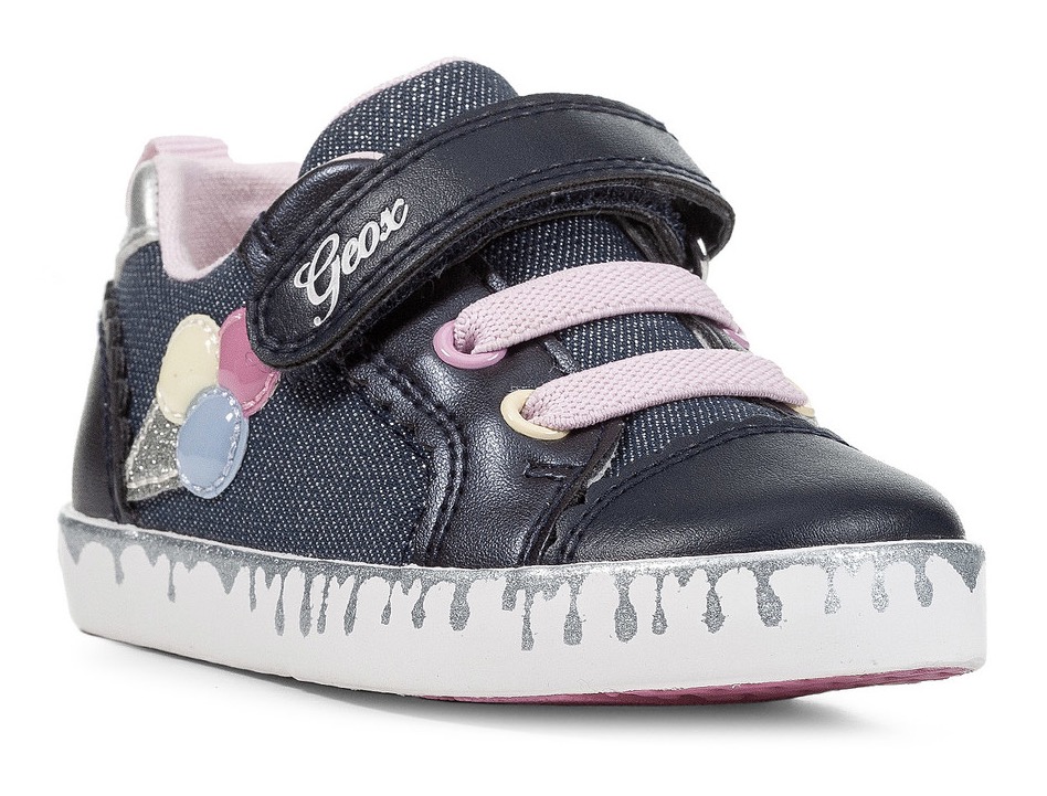 Geox Sneaker »B KILWI GIRL«, mit Eistüte auf der Seite, Freizeitschuh, Halbschuh, Schnürschuh von Geox