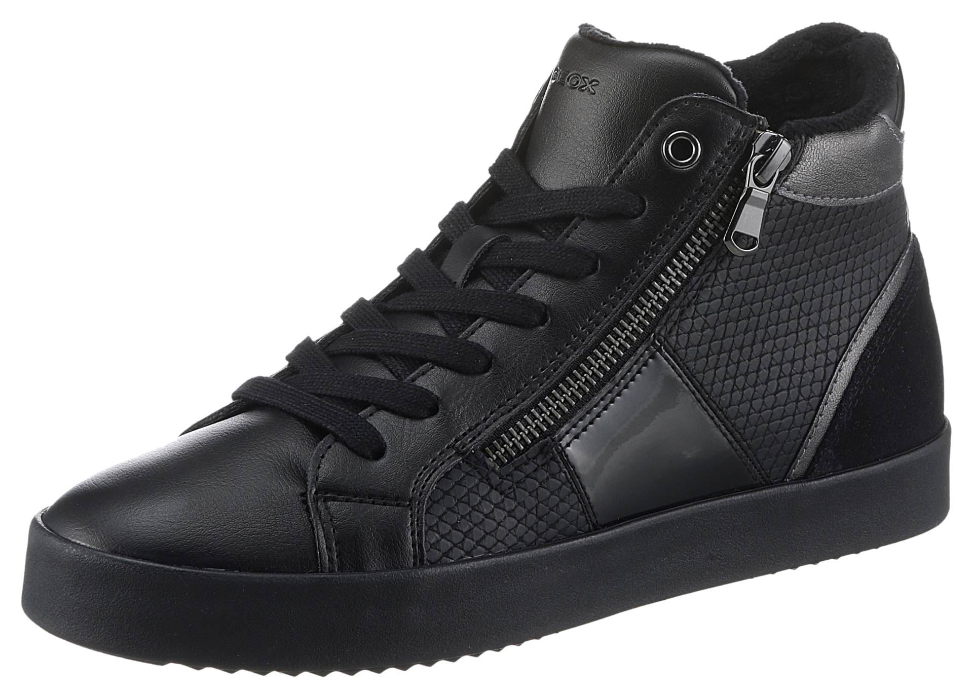 Geox Sneaker »D BLOMIEE F«, High Top Sneaker, Schnürboots mit praktischem Aussenreissverschluss von Geox