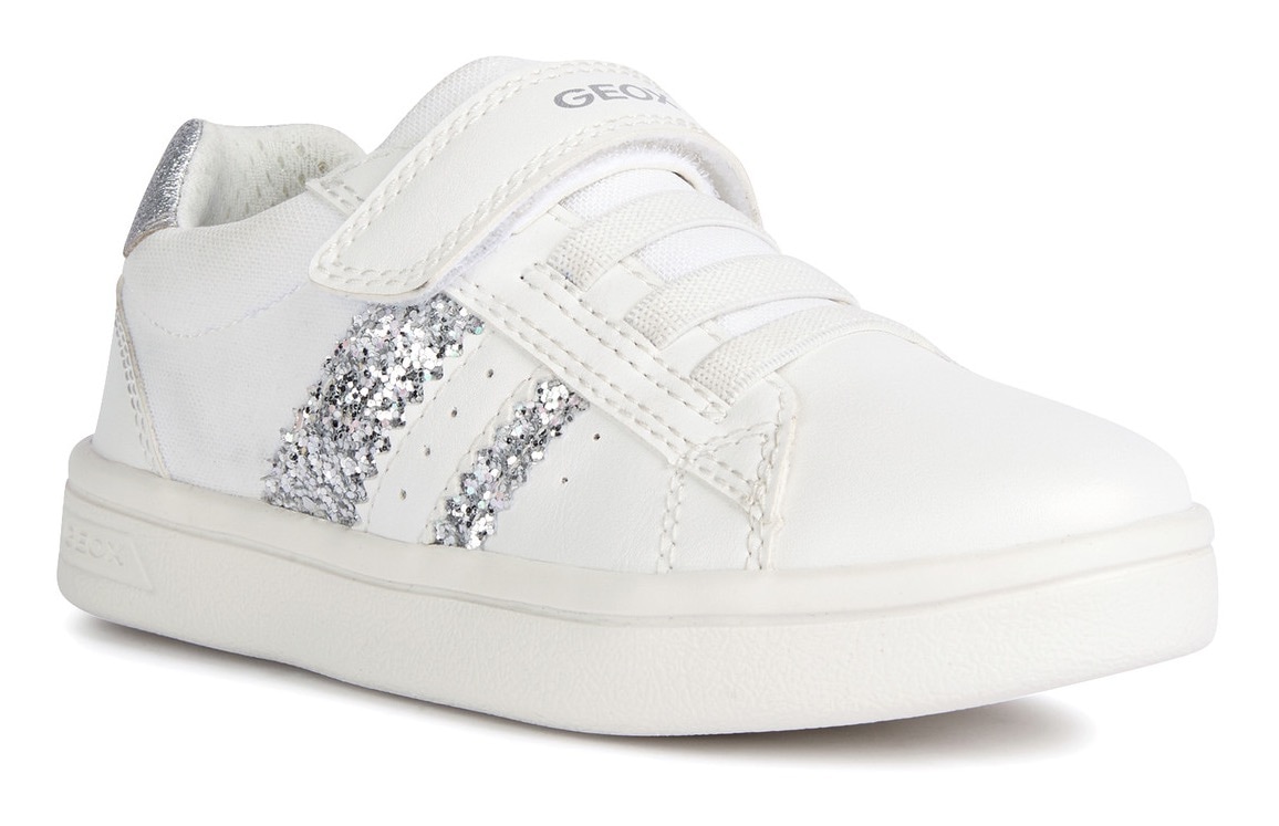 Geox Sneaker »J DJROCK GIRL«, mit Metallic-Einsatz, Freizeitschuh, Halbschuh, Schnürschuh von Geox