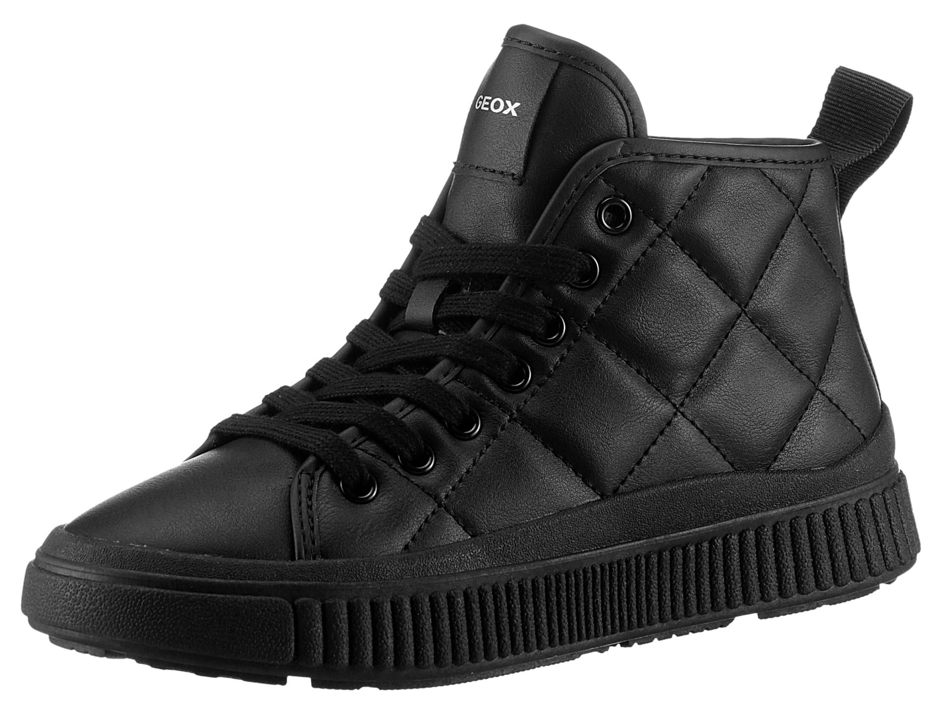 Geox Sneaker »J LAQUINNY GIRL B«, High Top Sneaker, Schnürboots, Freizeitschuh mit Reissverschluss von Geox