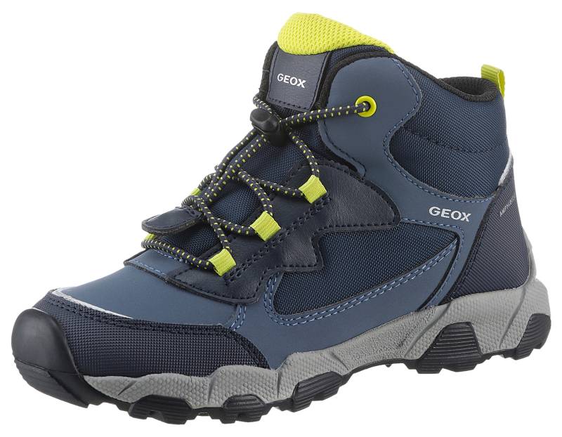 Geox Sneaker »J MAGNETAR BOY B ABX«, Trekkingboots, Schnürboots, Kindergartenschuh mit Schnellverschluss von Geox