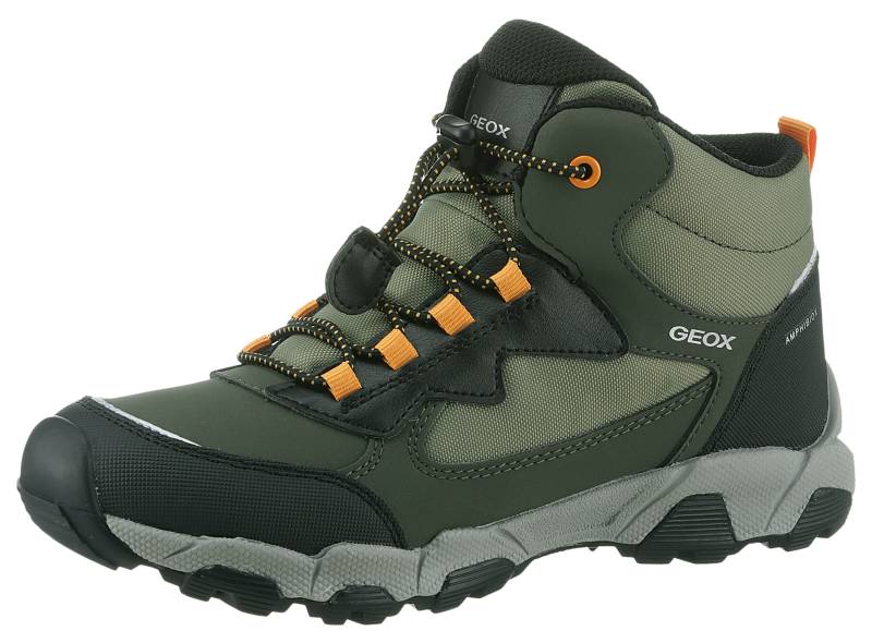 Geox Sneaker »J MAGNETAR BOY B ABX«, Trekkingboots, Schnürboots, Kindergartenschuh mit Schnellverschluss von Geox