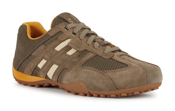 Geox Sneaker »UOMO SNAKE A«, mit stylischem Muster, Freizeitschuh, Halbschuh, Schnürschuh von Geox