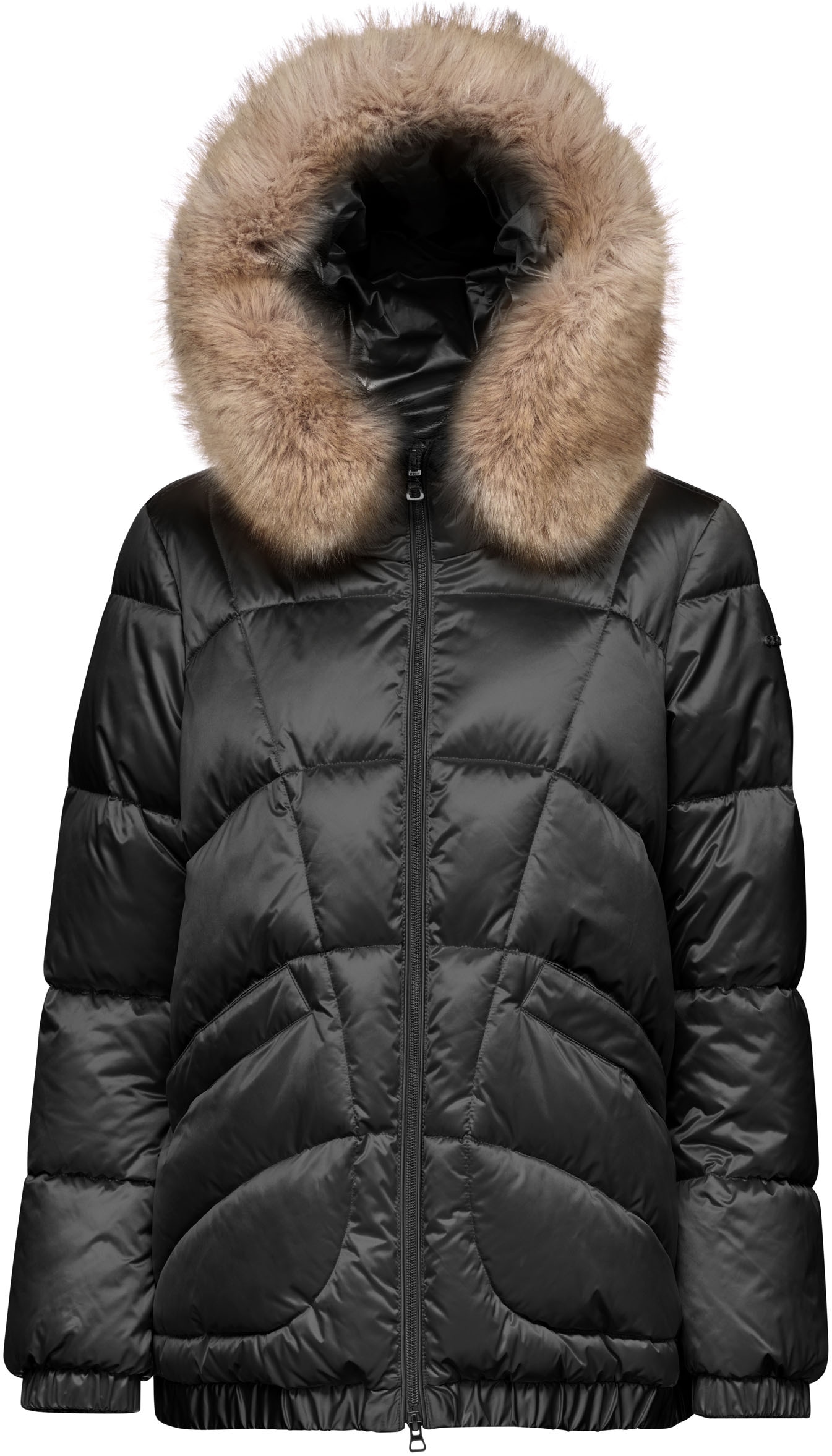 Geox Steppjacke »BACKSIE«, mit Kapuze, mit 2-Wege-Reissverschluss, Kapuze mit Fellimtiat Geox Steppjacke »BACKSIE«, mit Kapuze, mit 2-Wege-Reissverschluss, Kapuze mit Fellimtiat von Geox
