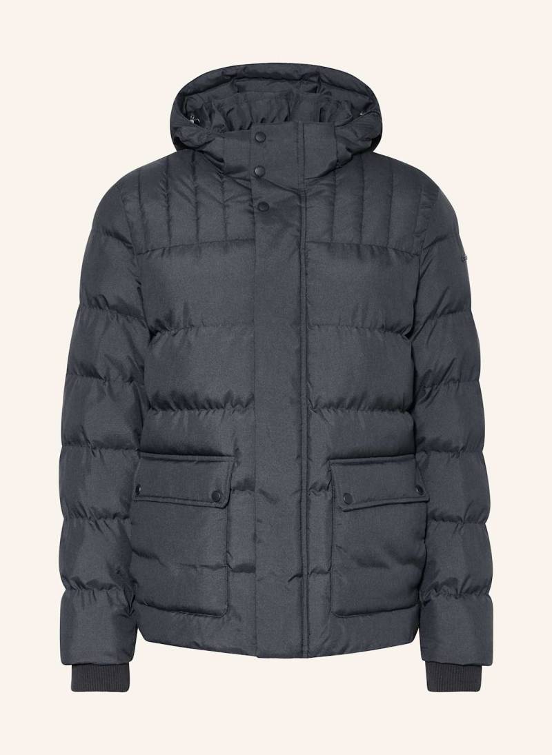 Geox Steppjacke Mit Abnehmbarer Kapuze schwarz von Geox