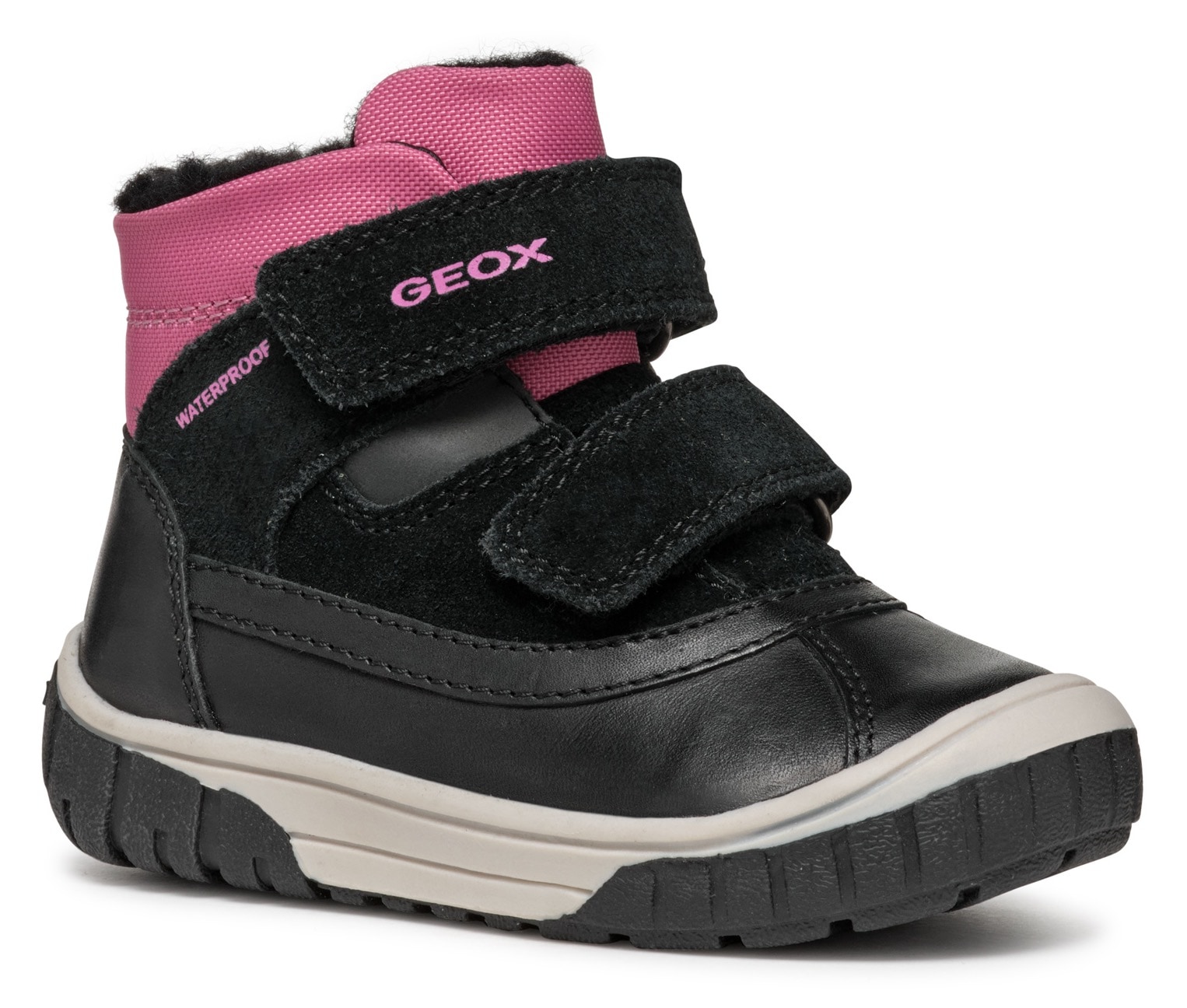 Geox Winterboots »B OMAR GIRL WPF C«, Klettstiefel, Babystiefel, Winterstiefel mit Kontrastbesatz von Geox