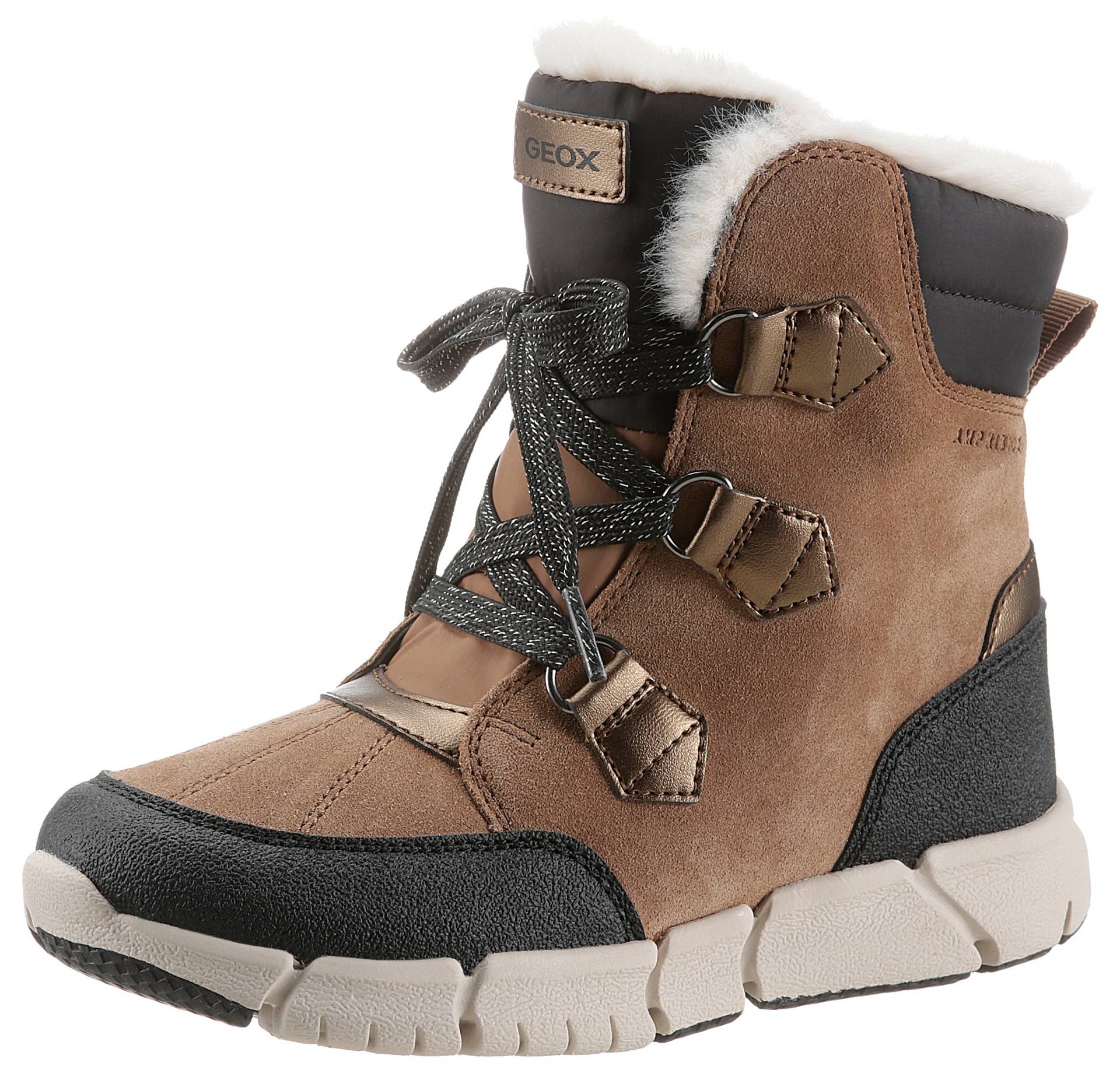 Geox Winterboots »J Flexpyper Girl«, mit Schnürung und Reissverschluss von Geox