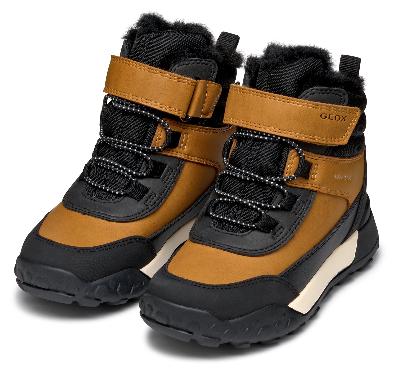 Geox Winterboots »J TREKKYUP BOY B ABX«, Klettstiefel, Snowboots, Winterstiefel mit Klettverschluss von Geox