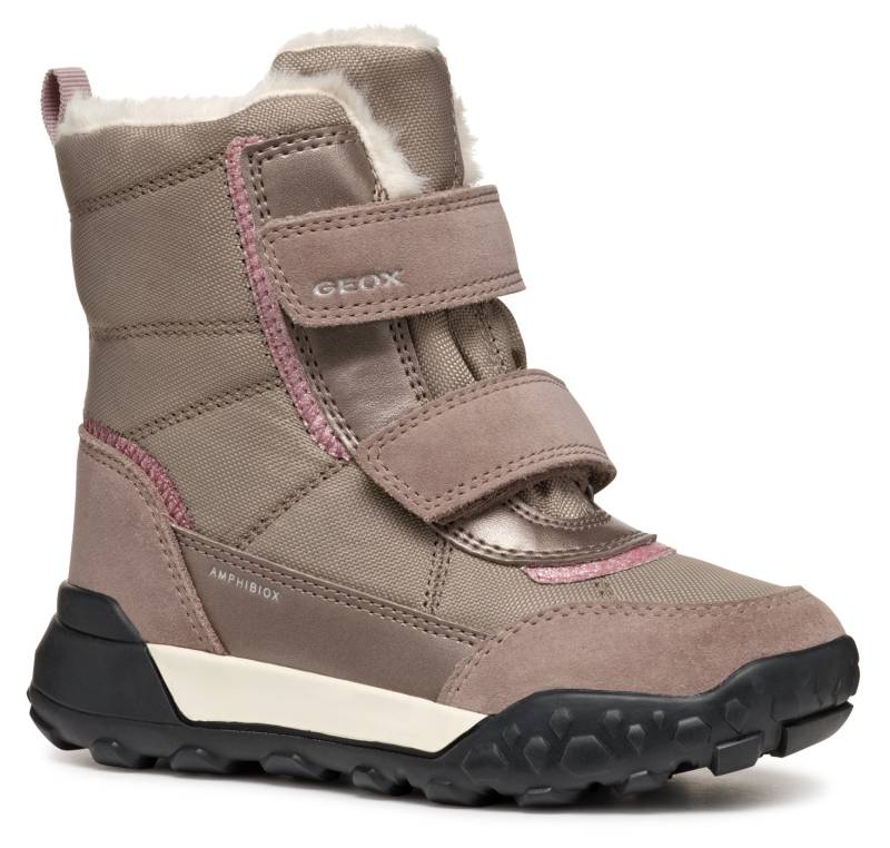 Geox Winterstiefel »J TREKKYUP GIRL B ABX«, Klettstiefel, Snowboots, Winterstiefel mit Warmfutter von Geox