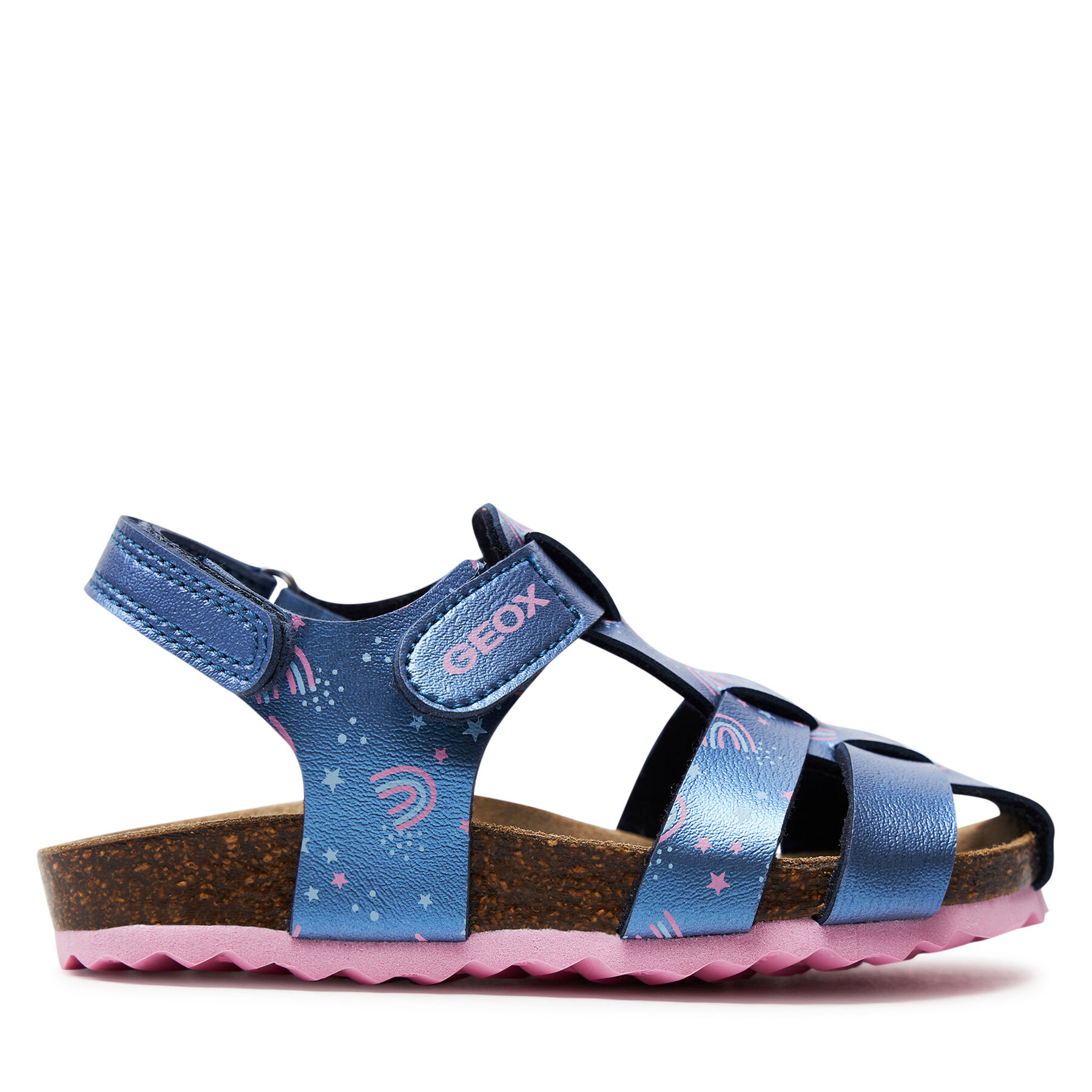 Sandalen Geox B Sandal Chalki Girl B452RA 000NF CF48T S Dunkelblau von Geox