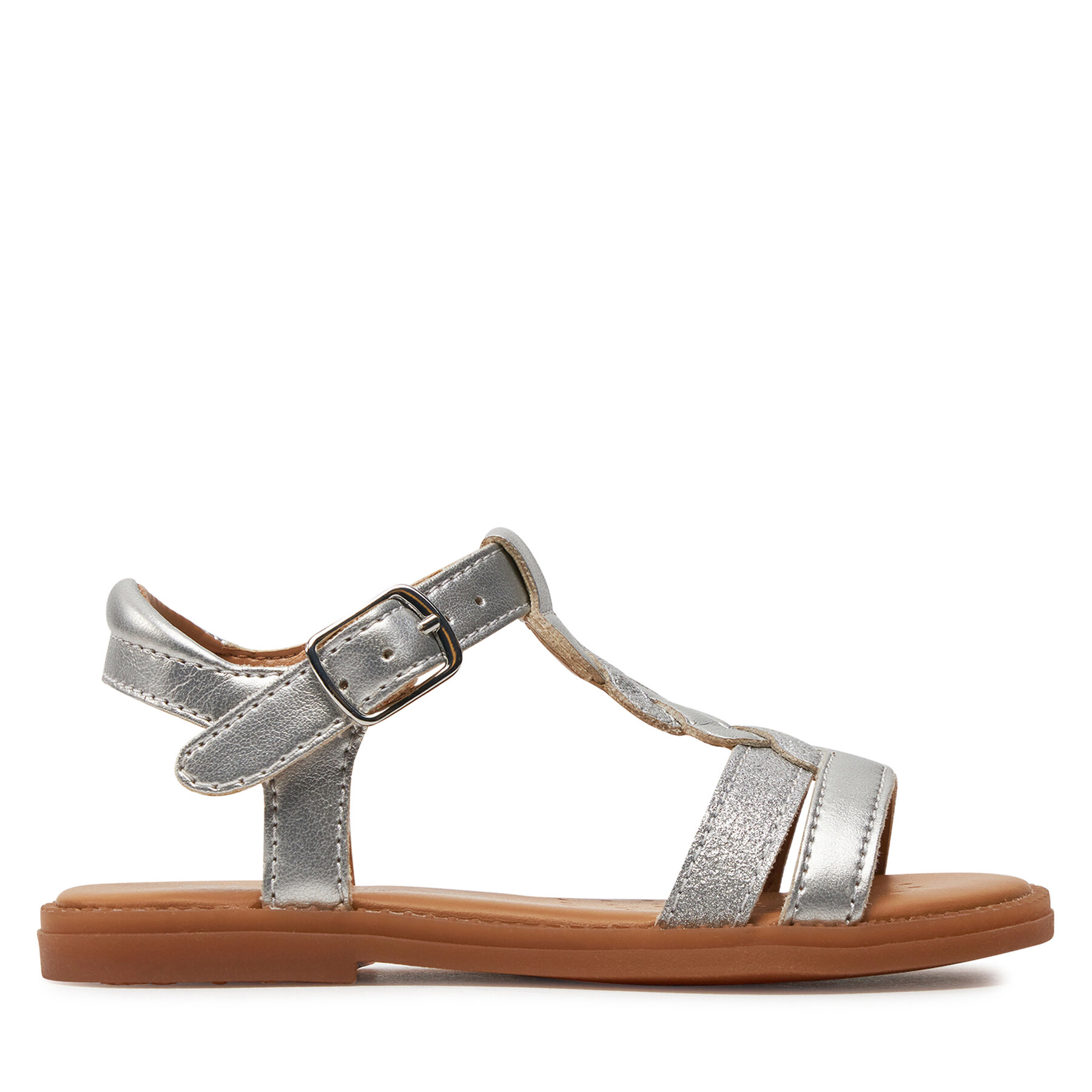 Sandalen Geox J Sandal Karly Girl J4535H 0NFQD C1007 M Silberfarben Sandalen Geox J Sandal Karly Girl J4535H 0NFQD C1007 M Silberfarben von Geox