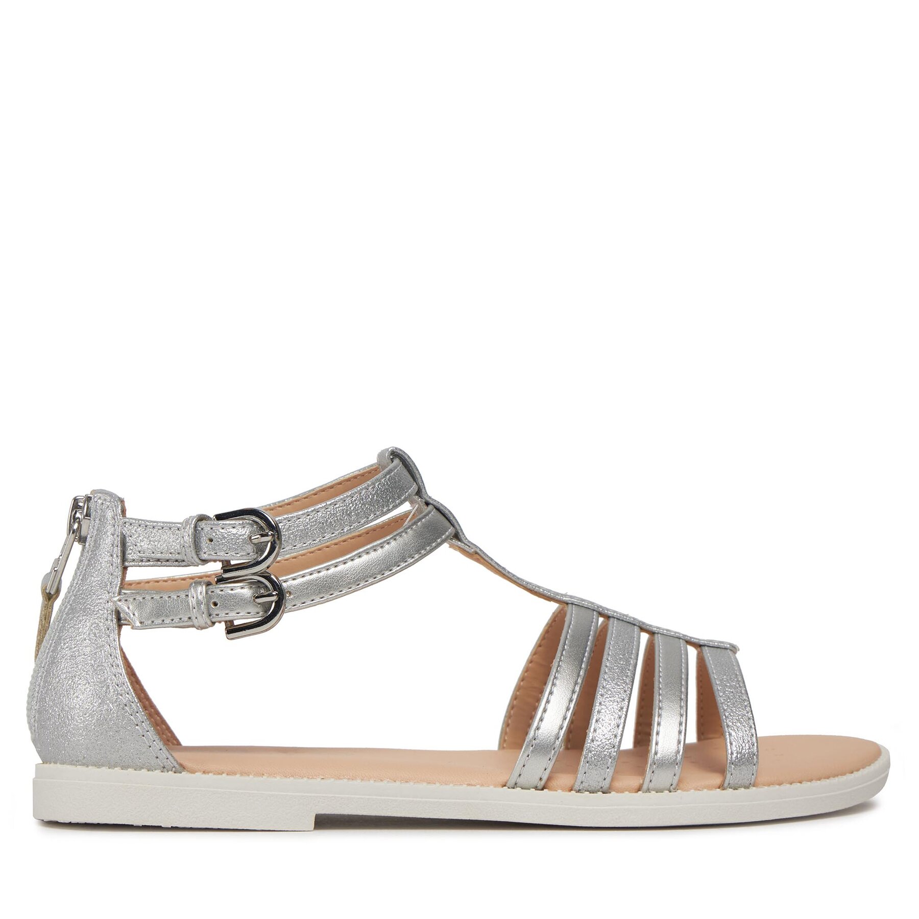 Sandalen Geox J Sandal Karly Girl J7235D 0QDAJ C1007 D Silberfarben Sandalen Geox J Sandal Karly Girl J7235D 0QDAJ C1007 D Silberfarben von Geox