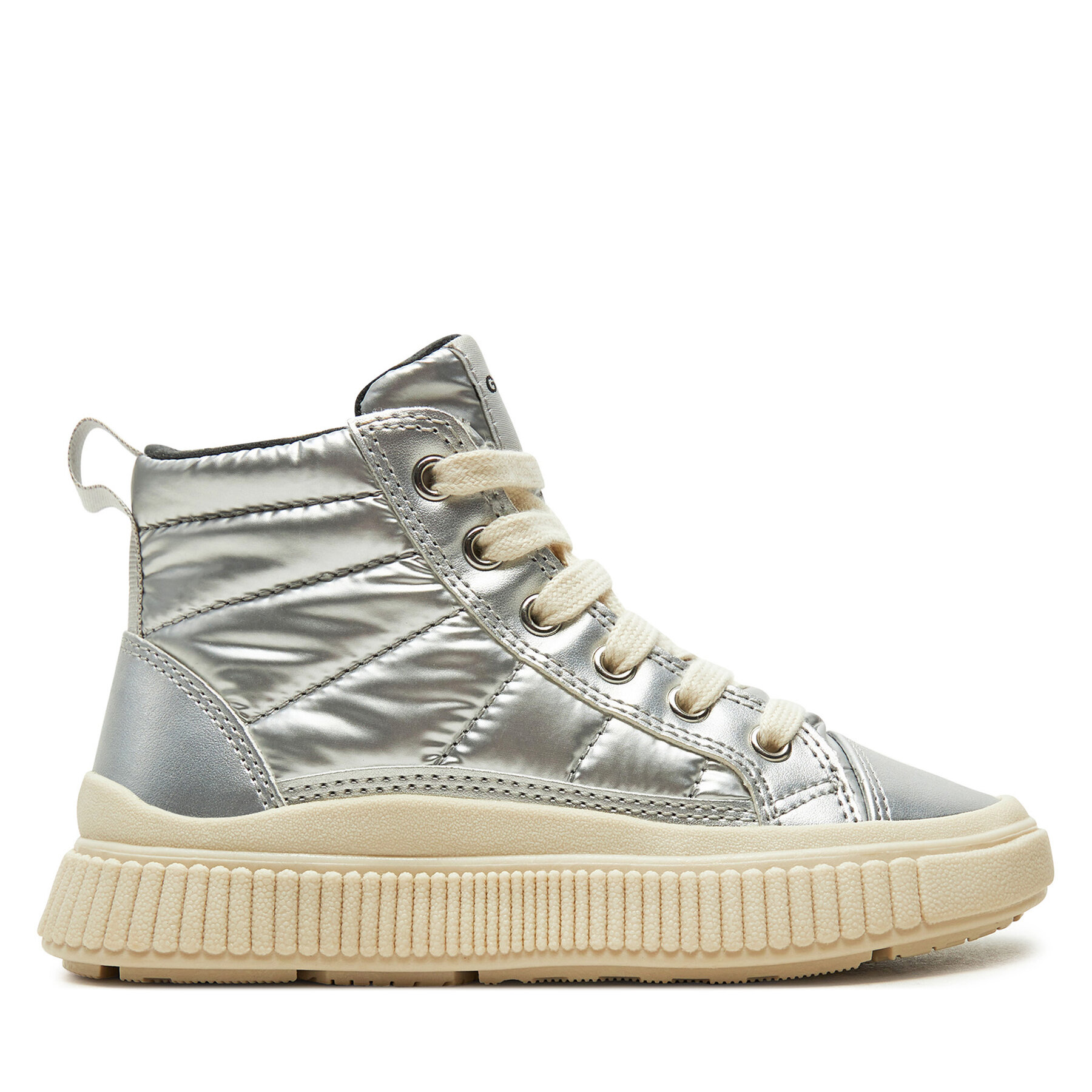 Sneakers Geox J Laquinny Girl J46M3C 0LVNF C1007 M Silberfarben Sneakers Geox J Laquinny Girl J46M3C 0LVNF C1007 M Silberfarben von Geox