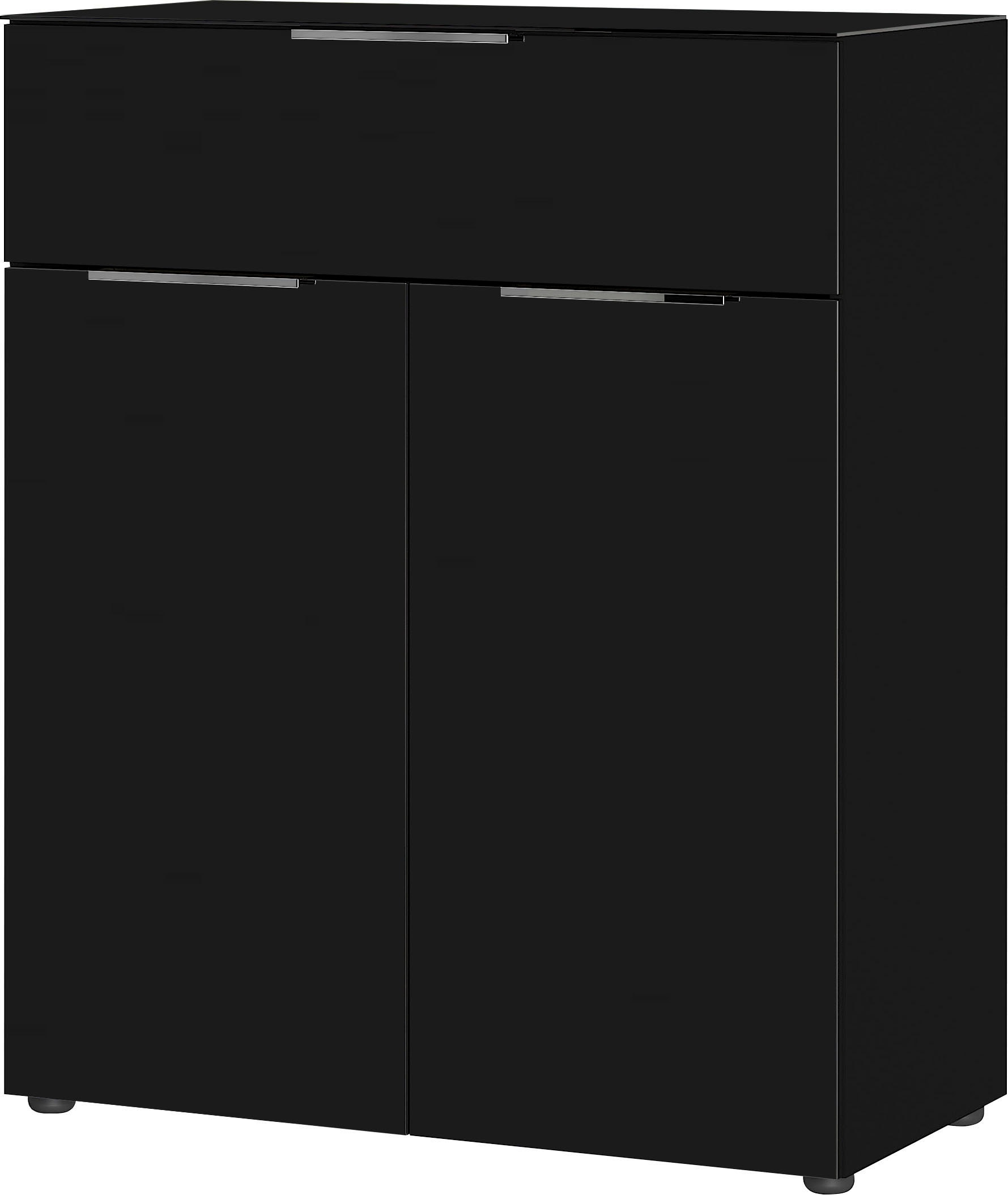 GERMANIA Kombikommode »Oakland«, Breite 83 cm, Fronten und Oberboden mit Glasauflage von Germania