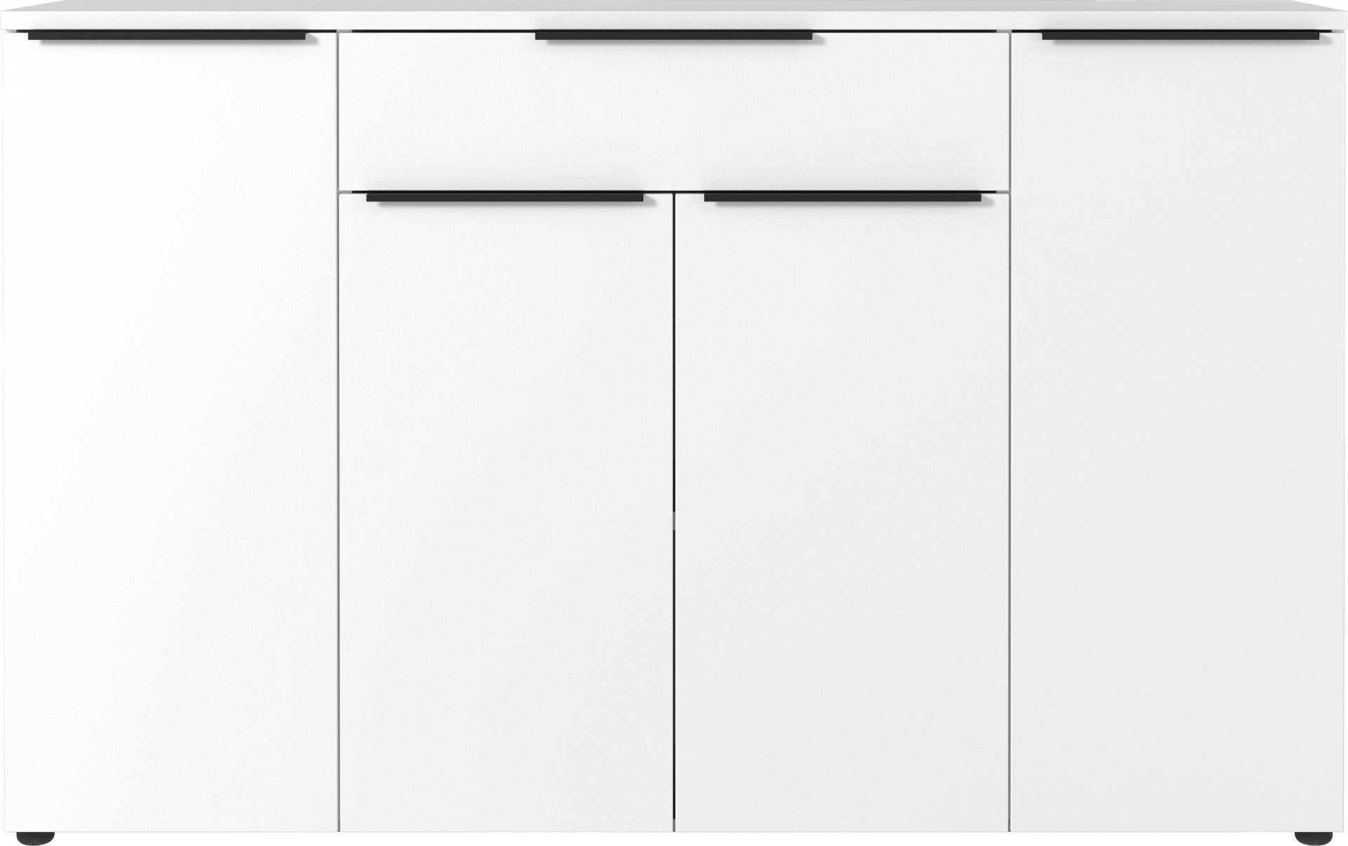 GERMANIA Sideboard »Mailand«, Sideboard mit einer Schublade und 4 Türen, in graphit & weiss verfügbar von Germania