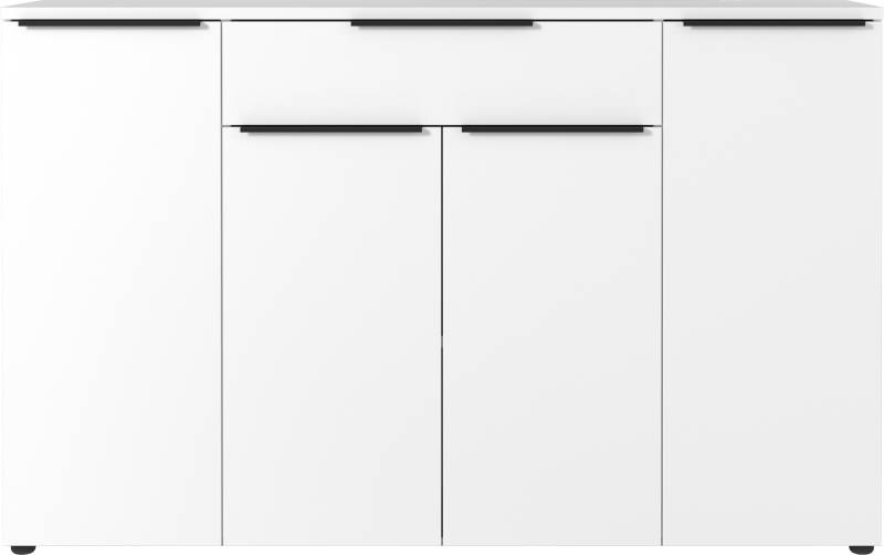 GERMANIA Sideboard »Mailand«, Sideboard mit einer Schublade und 4 Türen, in graphit & weiss verfügbar von Germania
