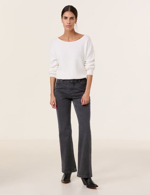 GERRY WEBER Damen 5-Pocket Jeans mit ausgestelltem Bein Baumwolle Schwarz von Gerry Weber