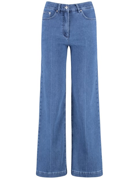 GERRY WEBER Damen Jeans MIRJA WIDE LEG Baumwolle Hohe Leibhöhe Blau GERRY WEBER Damen Jeans MIRJA WIDE LEG Baumwolle Hohe Leibhöhe Blau von Gerry Weber