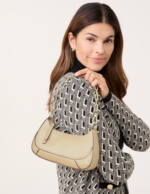 GERRY WEBER Damen Kleine Handtasche mit Kettenriemen Polyurethan unifarben Tasche Gold GERRY WEBER Damen Kleine Handtasche mit Kettenriemen Polyurethan unifarben Tasche Gold von Gerry Weber