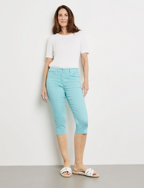 GERRY WEBER Damen SOL꞉INE BEST4ME Capri Lyocell Mittlere Leibhöhe Blau GERRY WEBER Damen SOL꞉INE BEST4ME Capri Lyocell Mittlere Leibhöhe Blau von Gerry Weber