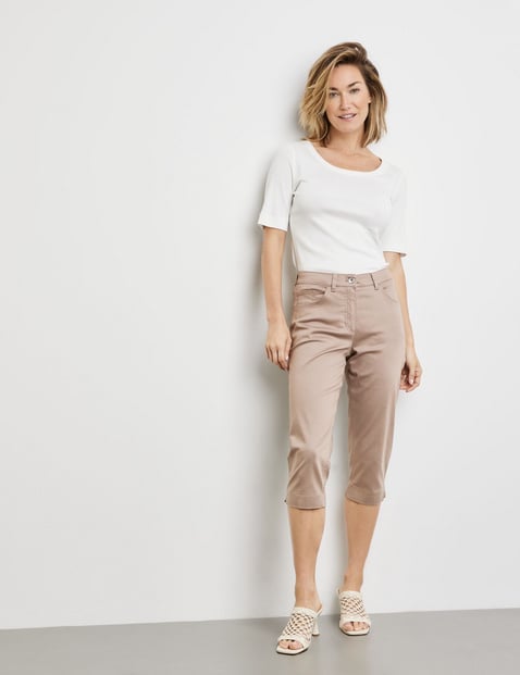 GERRY WEBER Damen SOL꞉INE BEST4ME Capri Lyocell Beige von Gerry Weber