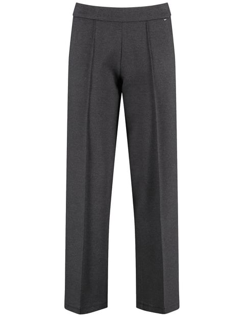 GERRY WEBER Damen Schlupfhose MIR꞉JA WIDE LEG Viskose Grau von Gerry Weber