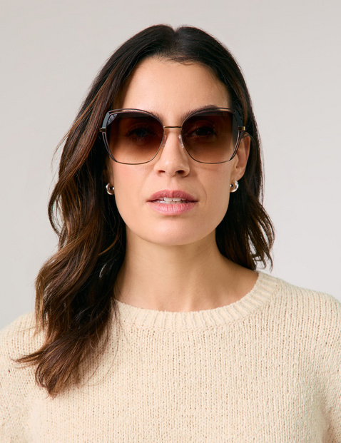 GERRY WEBER Damen Sonnenbrille im Retrolook Metall Gold von Gerry Weber