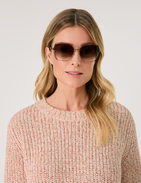 GERRY WEBER Damen Sonnenbrille im Retrolook Metall, Gold von Gerry Weber