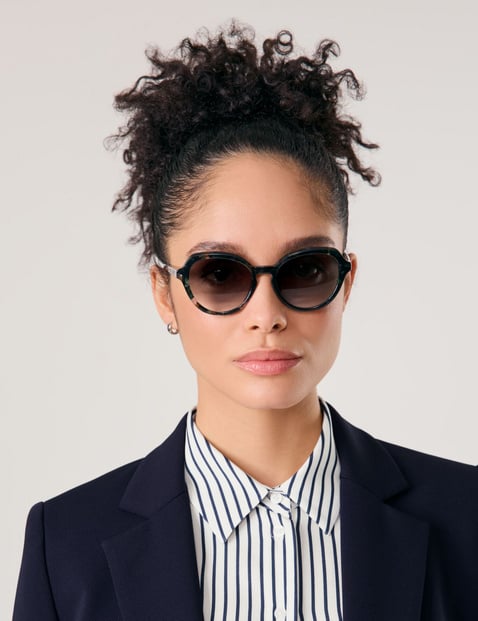 GERRY WEBER Damen Sonnenbrille mit breitem Gestell Acetat, Rot von Gerry Weber