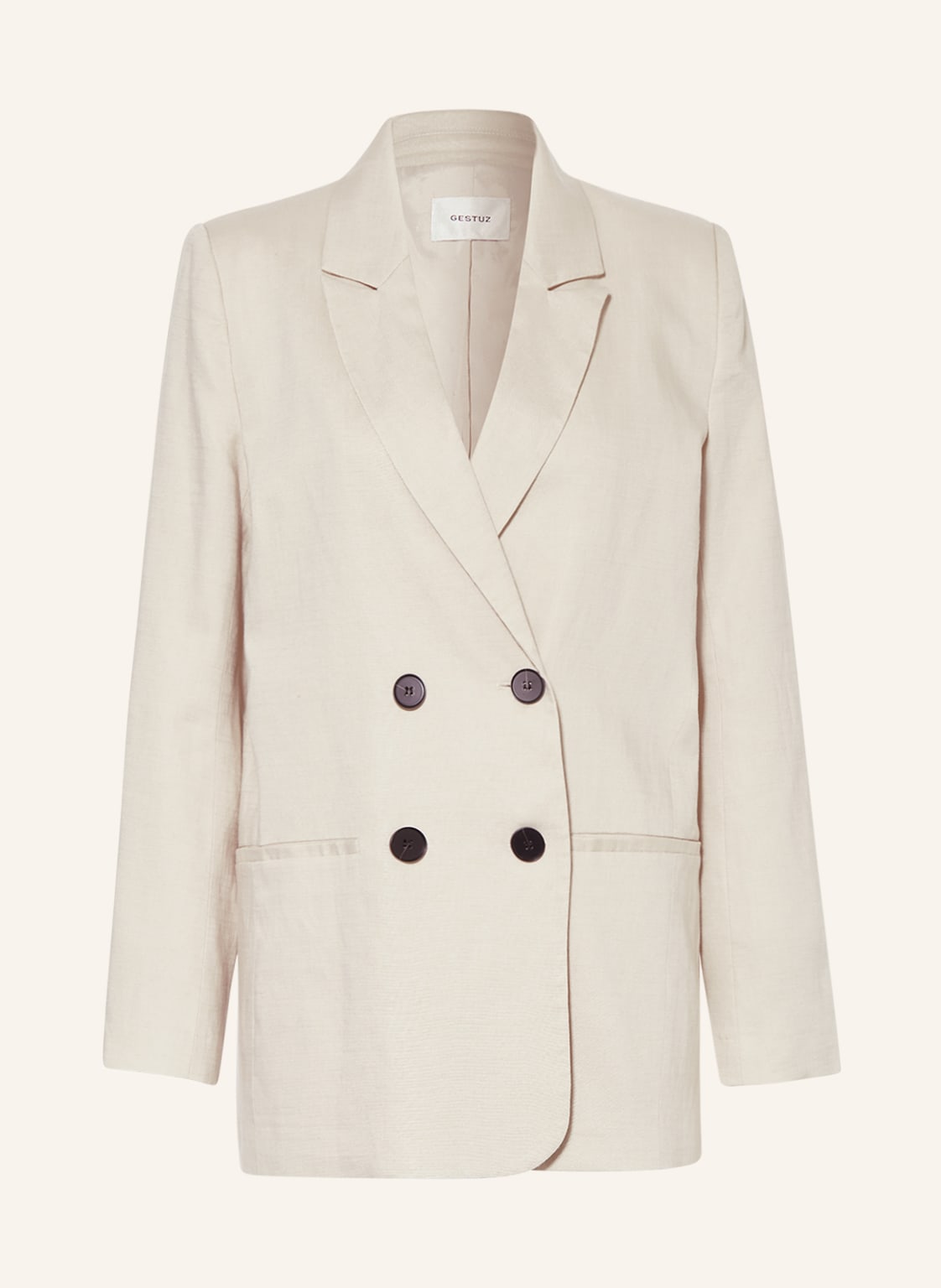 Gestuz Blazer Paulagz Mit Leinen beige Gestuz Blazer Paulagz Mit Leinen beige von Gestuz