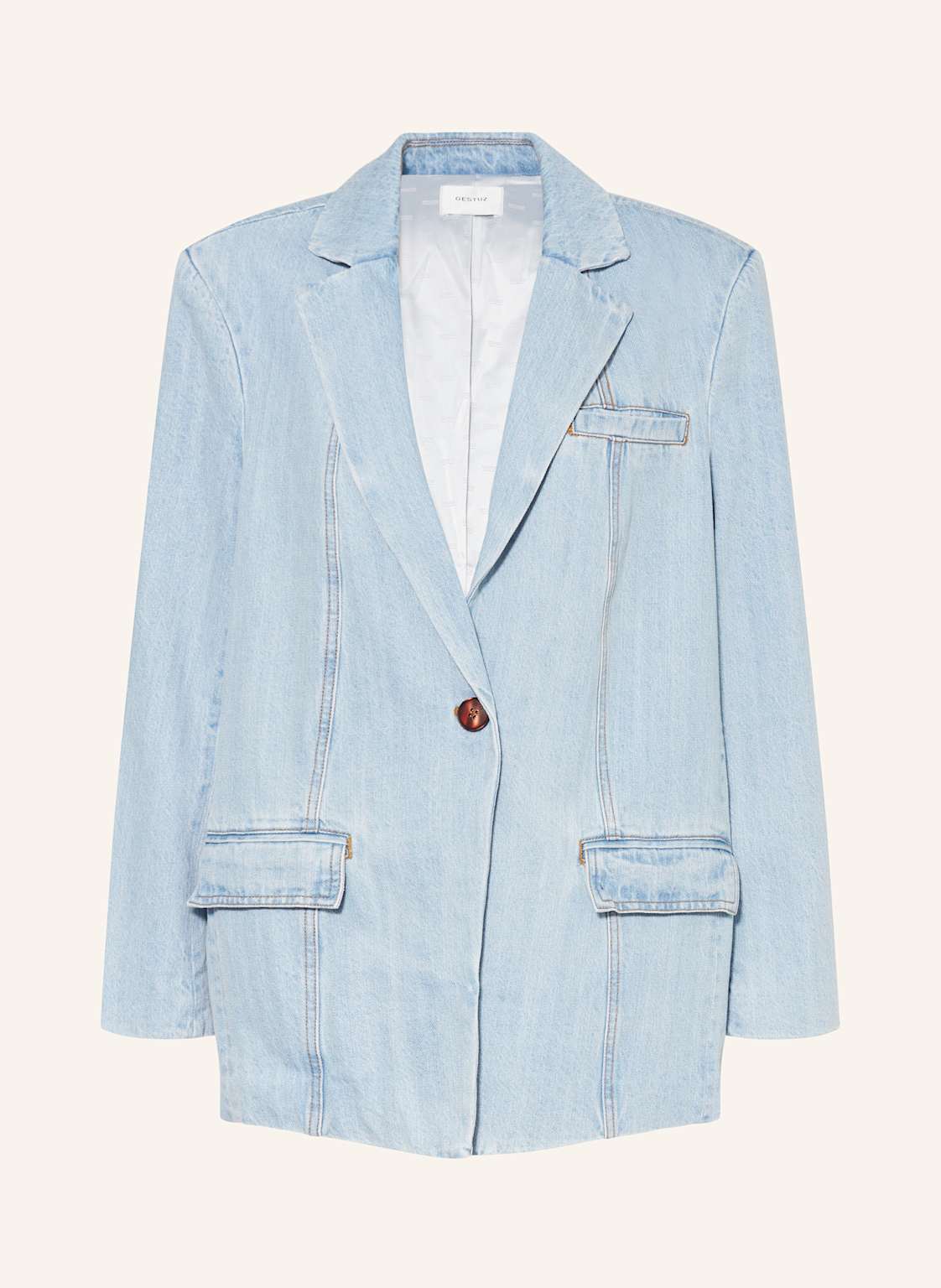 Gestuz Blazer Vellagz In Jeansoptik blau von Gestuz