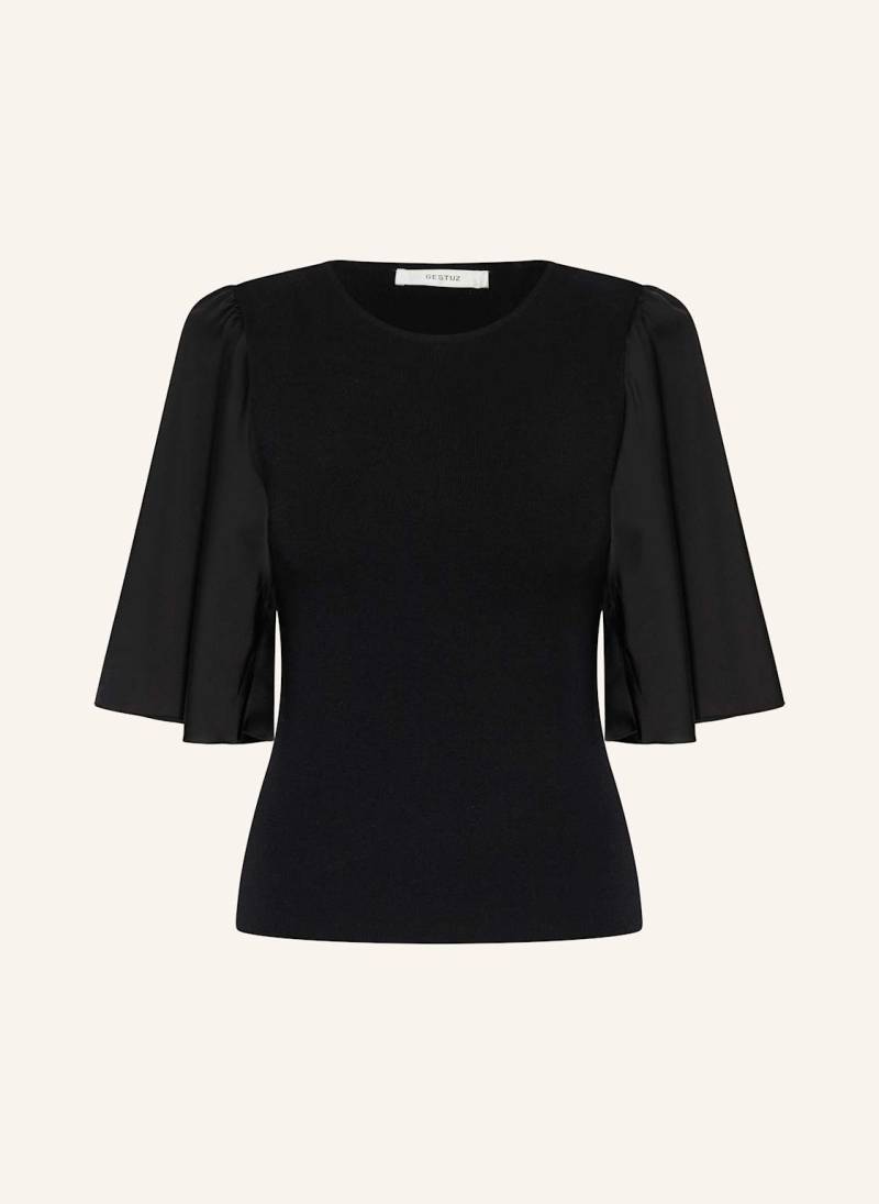 Gestuz Blusenshirt Gzsama Im Materialmix schwarz von Gestuz