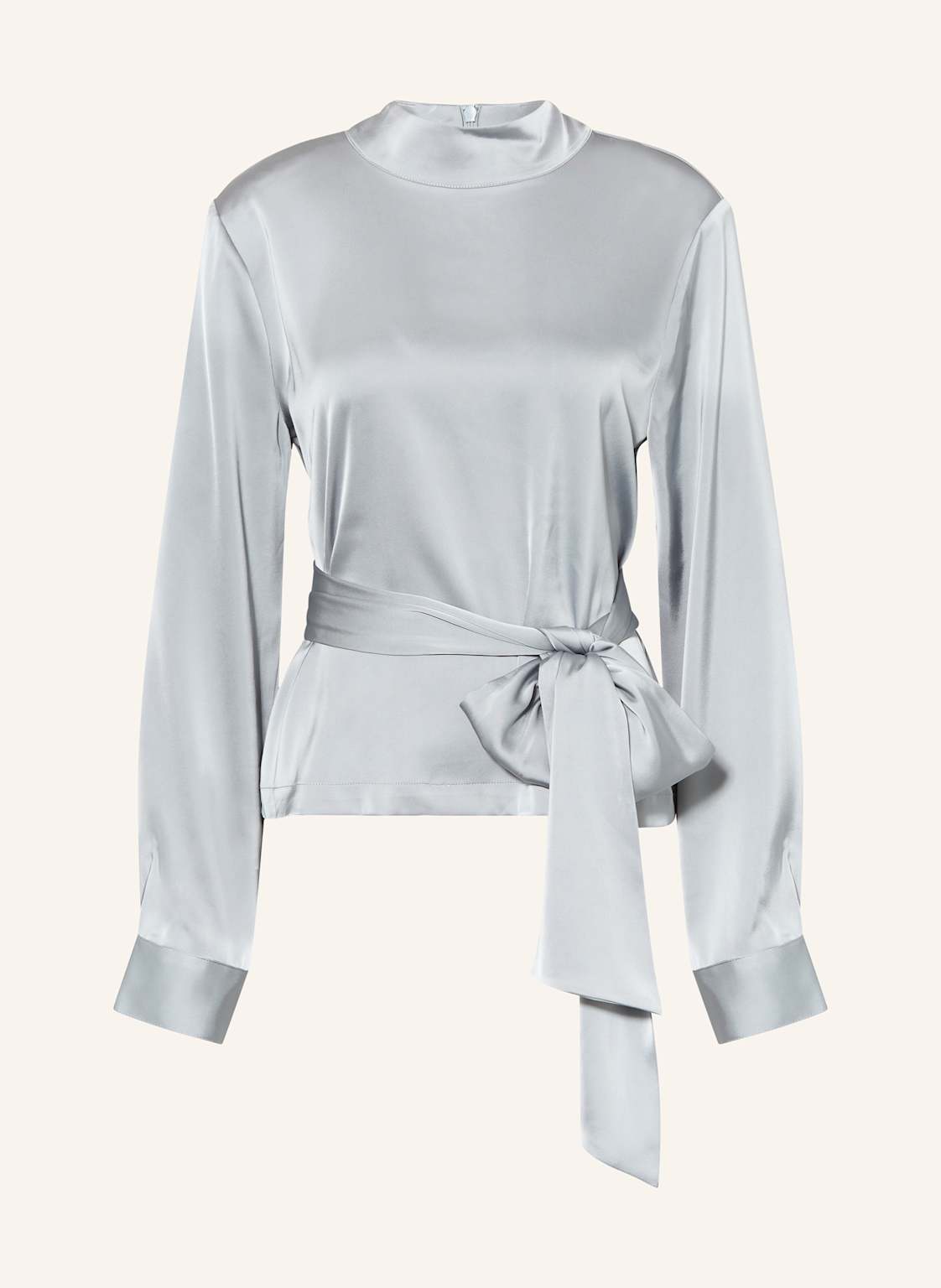 Gestuz Blusenshirt Harpergz Aus Satin grau Gestuz Blusenshirt Harpergz Aus Satin grau von Gestuz