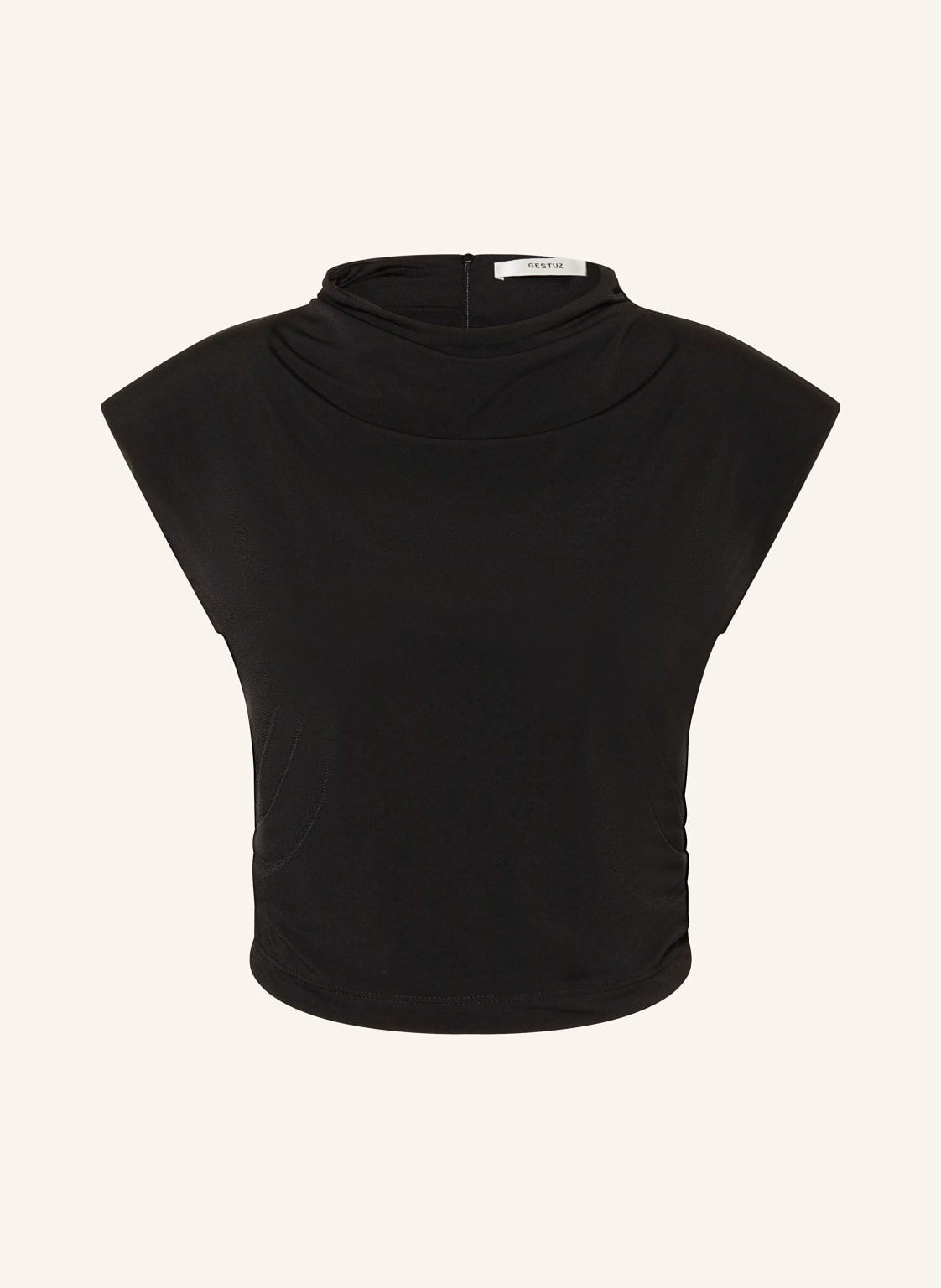 Gestuz Cropped-Shirt Mailygz schwarz von Gestuz