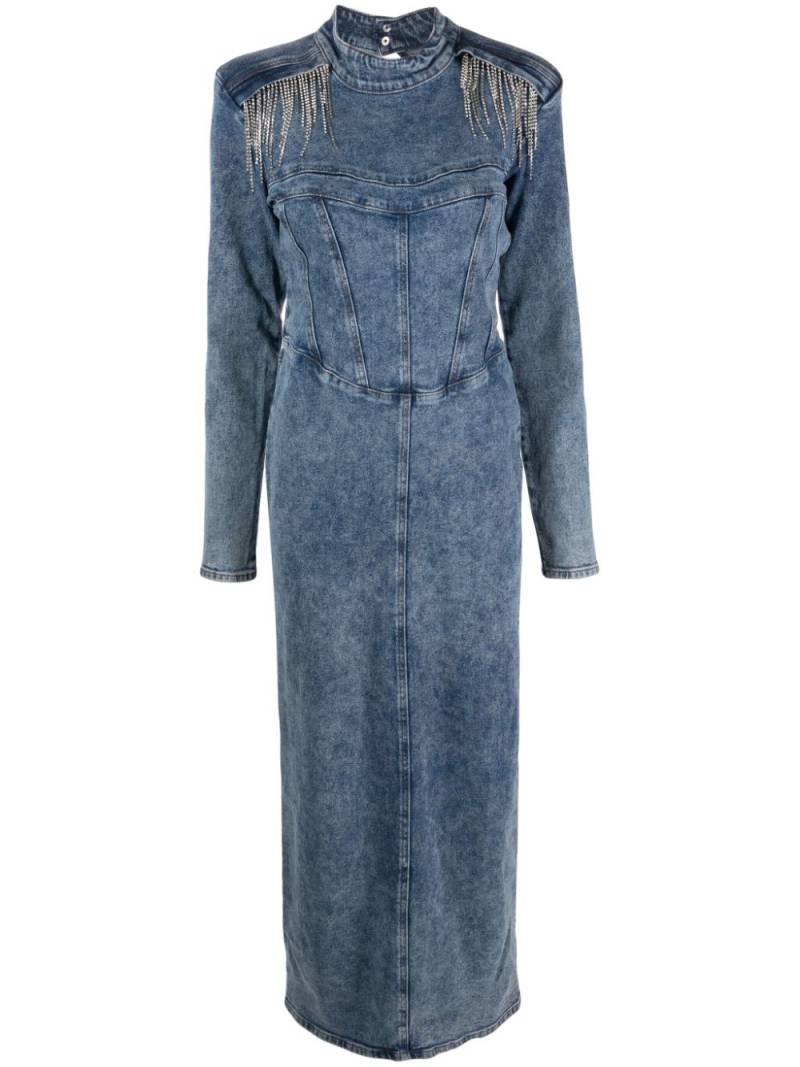 Gestuz FrillyGZ denim maxi dress - Blue von Gestuz